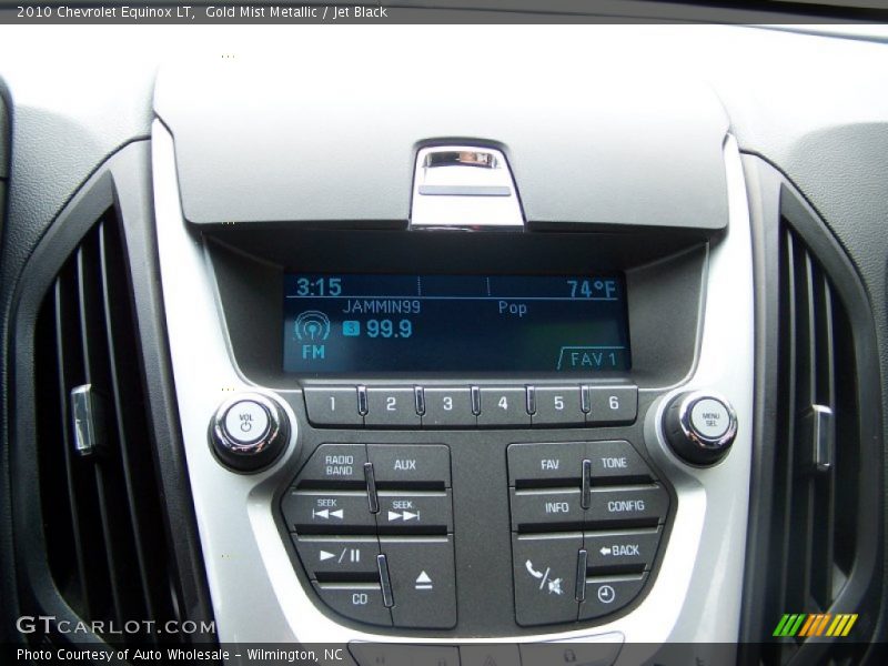 Gold Mist Metallic / Jet Black 2010 Chevrolet Equinox LT