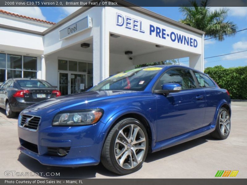 Brilliant Blue Pearl / Off Black 2008 Volvo C30 T5 Version 2.0