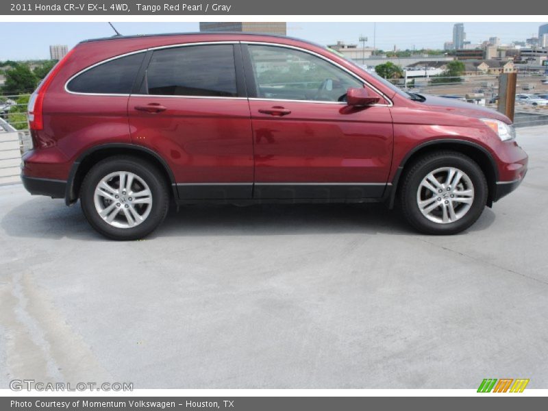 Tango Red Pearl / Gray 2011 Honda CR-V EX-L 4WD