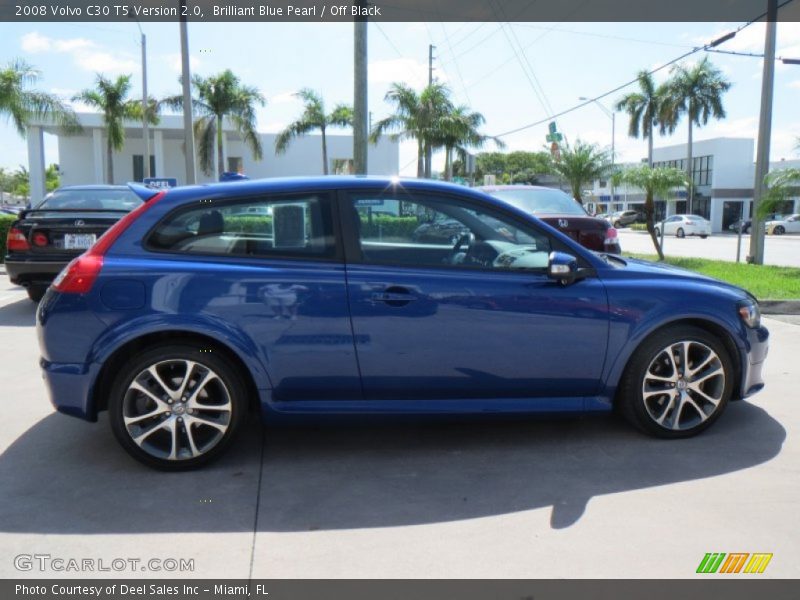 Brilliant Blue Pearl / Off Black 2008 Volvo C30 T5 Version 2.0