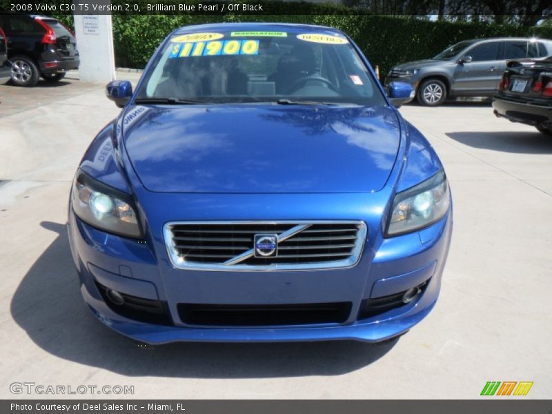 Brilliant Blue Pearl / Off Black 2008 Volvo C30 T5 Version 2.0