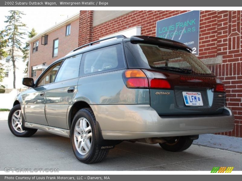 Wintergreen Metallic / Beige 2002 Subaru Outback Wagon