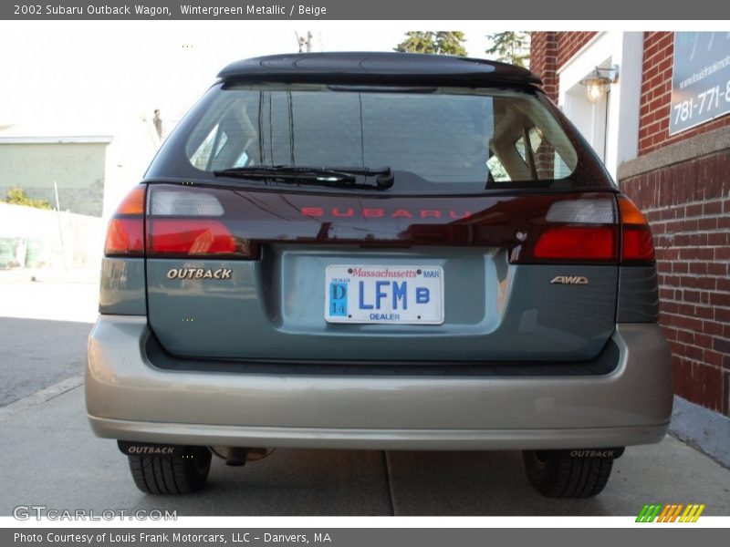 Wintergreen Metallic / Beige 2002 Subaru Outback Wagon