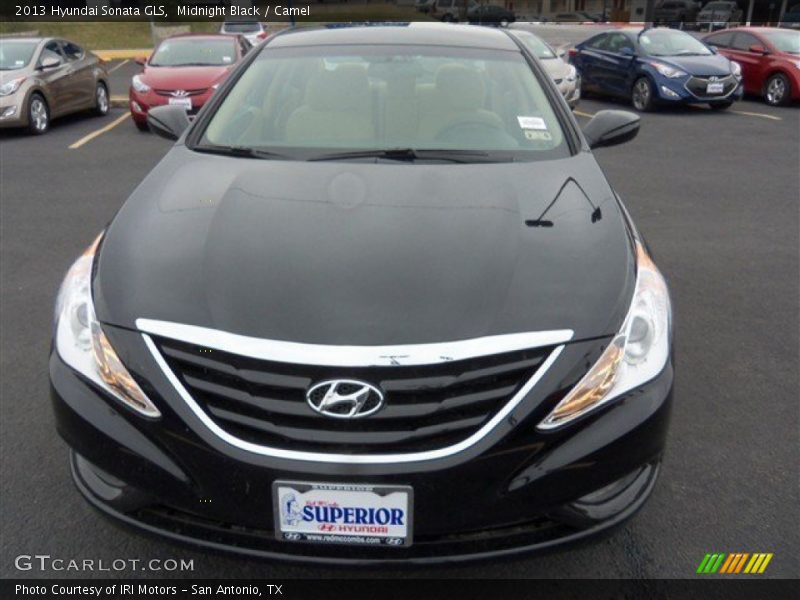 Midnight Black / Camel 2013 Hyundai Sonata GLS