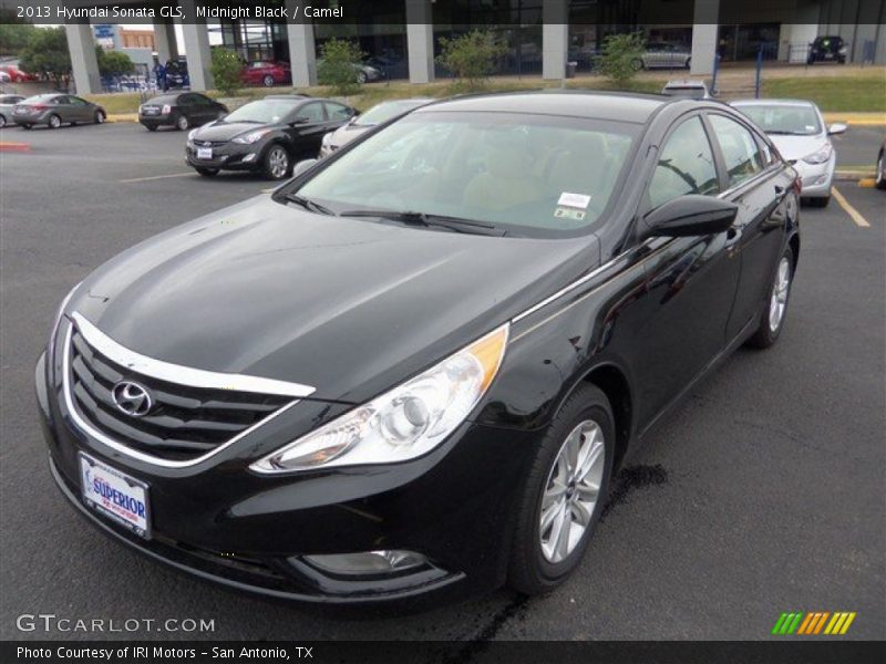 Midnight Black / Camel 2013 Hyundai Sonata GLS