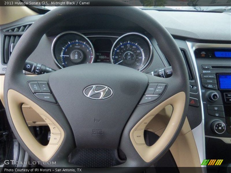 Midnight Black / Camel 2013 Hyundai Sonata GLS