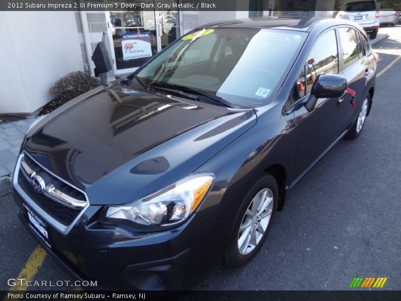 Dark Gray Metallic / Black 2012 Subaru Impreza 2.0i Premium 5 Door