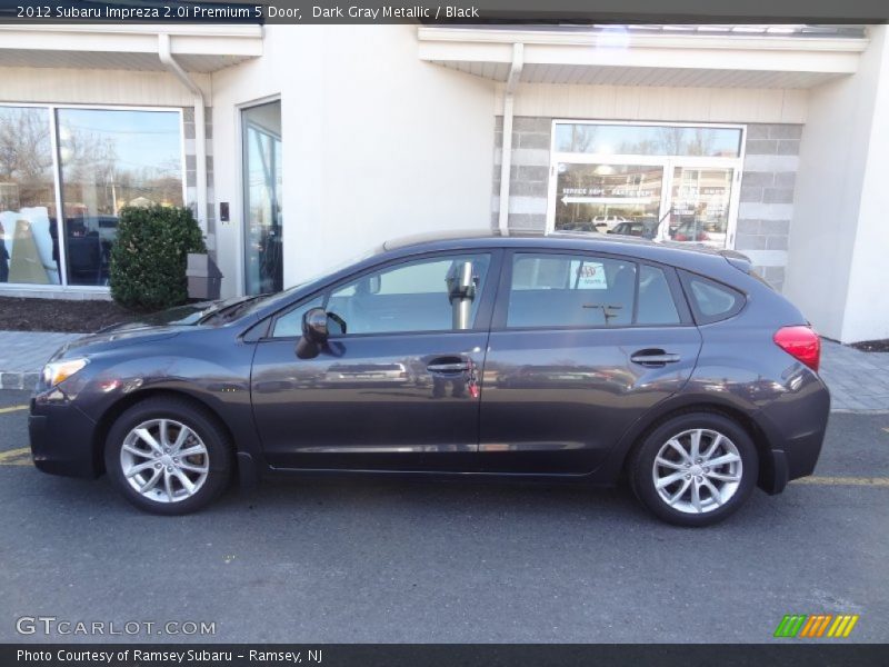 Dark Gray Metallic / Black 2012 Subaru Impreza 2.0i Premium 5 Door