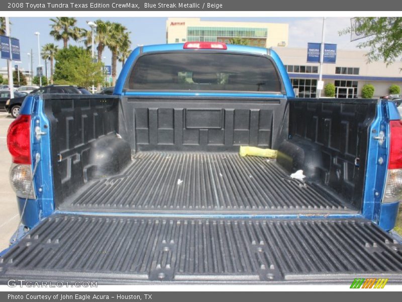 Blue Streak Metallic / Beige 2008 Toyota Tundra Texas Edition CrewMax