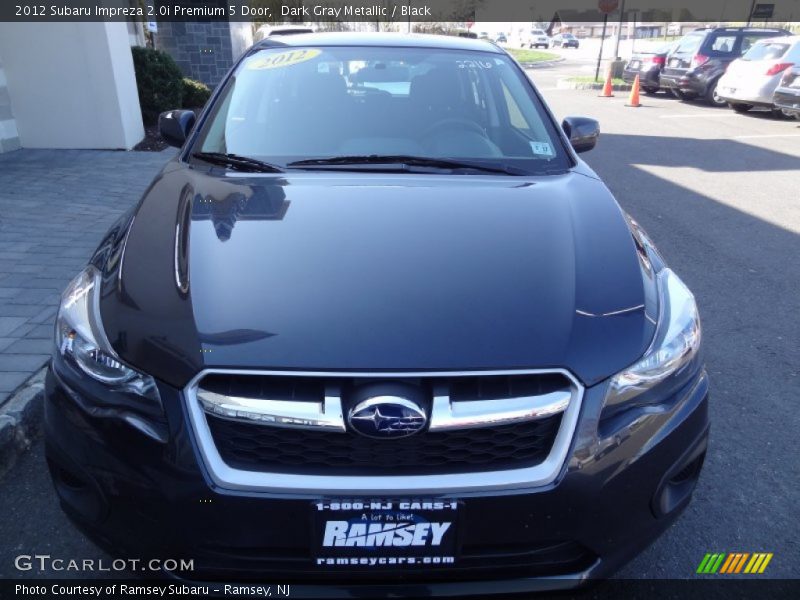 Dark Gray Metallic / Black 2012 Subaru Impreza 2.0i Premium 5 Door