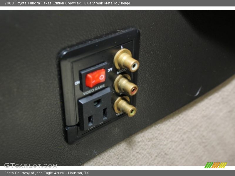 Blue Streak Metallic / Beige 2008 Toyota Tundra Texas Edition CrewMax