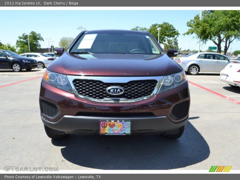 Dark Cherry / Beige 2011 Kia Sorento LX