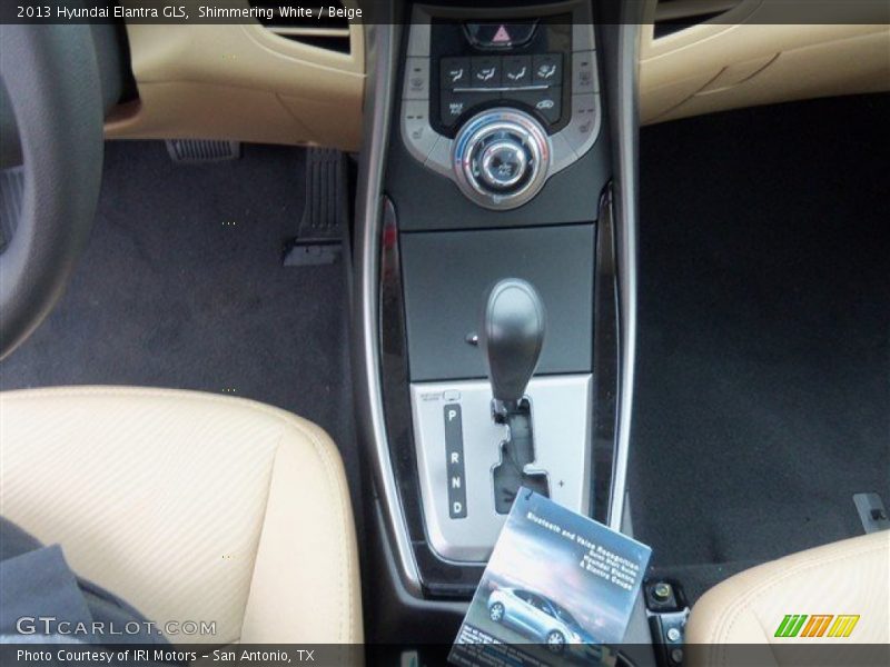 Shimmering White / Beige 2013 Hyundai Elantra GLS