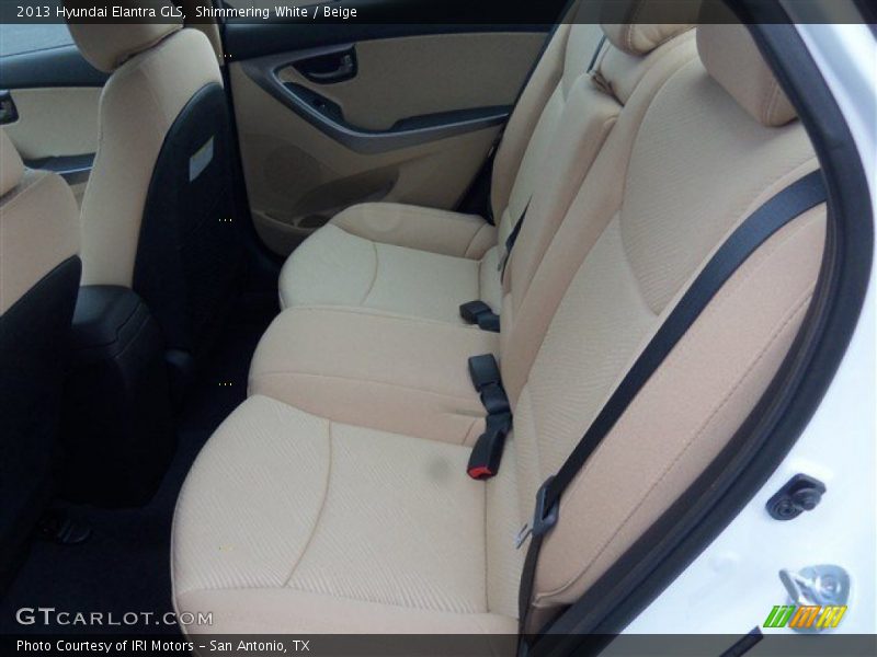 Shimmering White / Beige 2013 Hyundai Elantra GLS