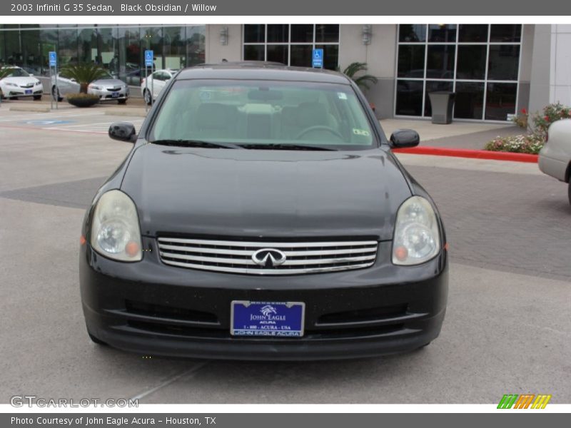 Black Obsidian / Willow 2003 Infiniti G 35 Sedan
