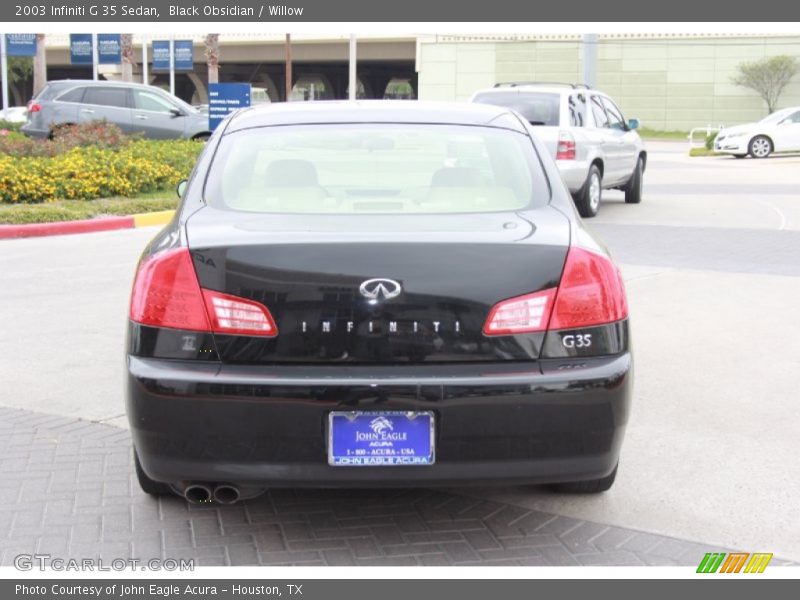 Black Obsidian / Willow 2003 Infiniti G 35 Sedan