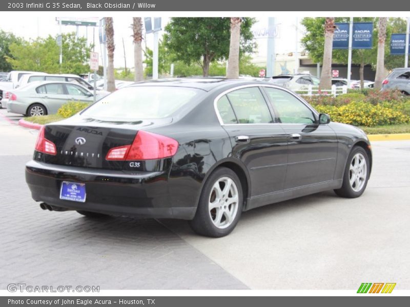 Black Obsidian / Willow 2003 Infiniti G 35 Sedan
