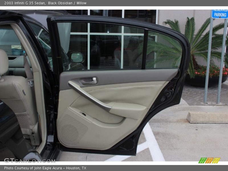 Black Obsidian / Willow 2003 Infiniti G 35 Sedan