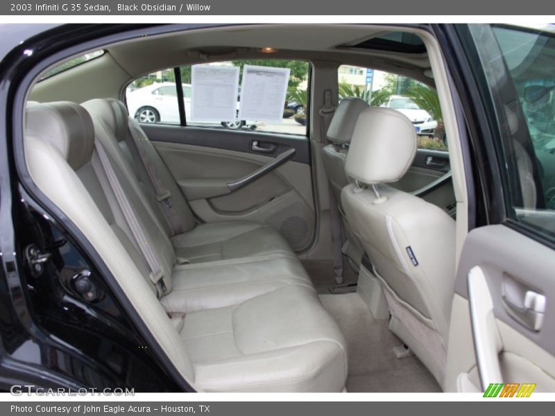 Black Obsidian / Willow 2003 Infiniti G 35 Sedan