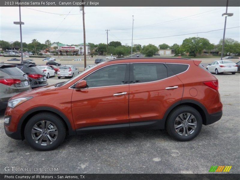 Canyon Copper / Beige 2013 Hyundai Santa Fe Sport