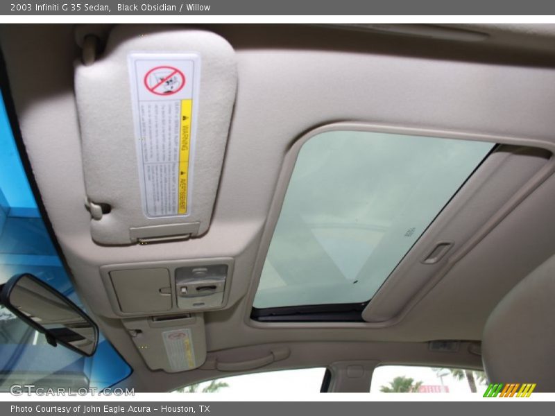 Black Obsidian / Willow 2003 Infiniti G 35 Sedan