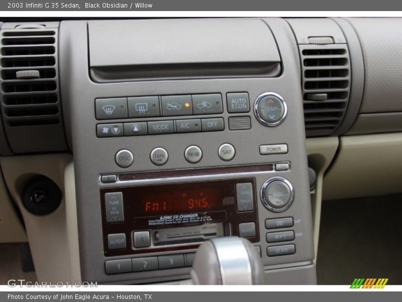 Black Obsidian / Willow 2003 Infiniti G 35 Sedan
