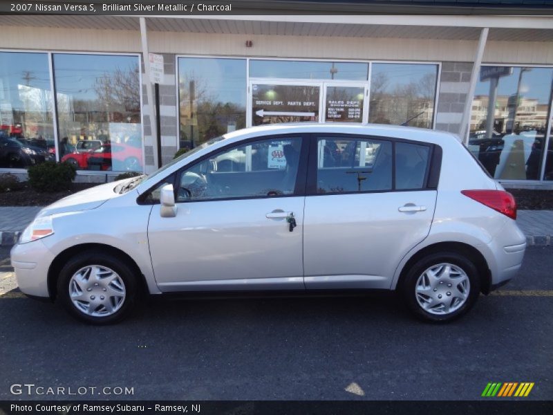 Brilliant Silver Metallic / Charcoal 2007 Nissan Versa S