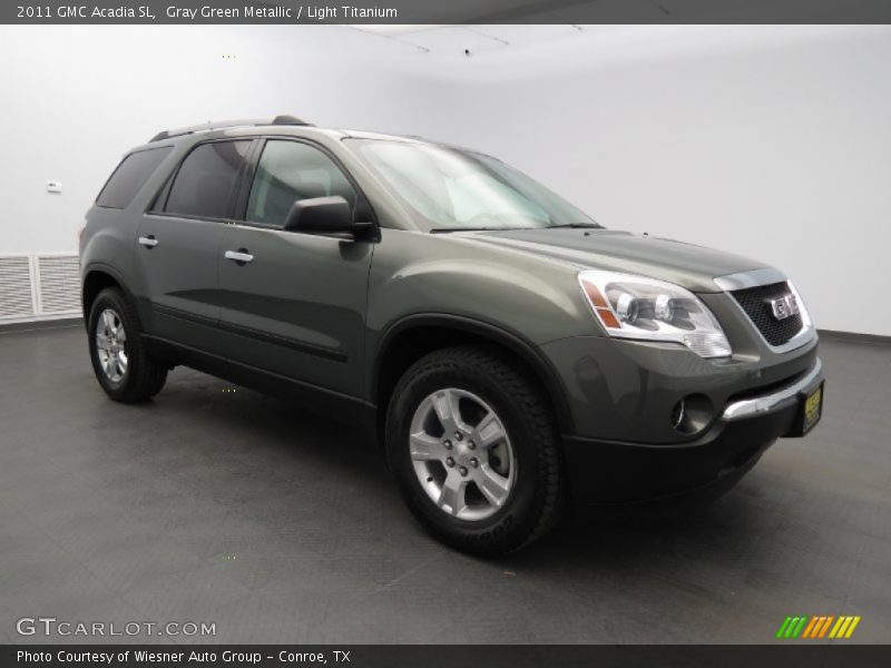 Gray Green Metallic / Light Titanium 2011 GMC Acadia SL