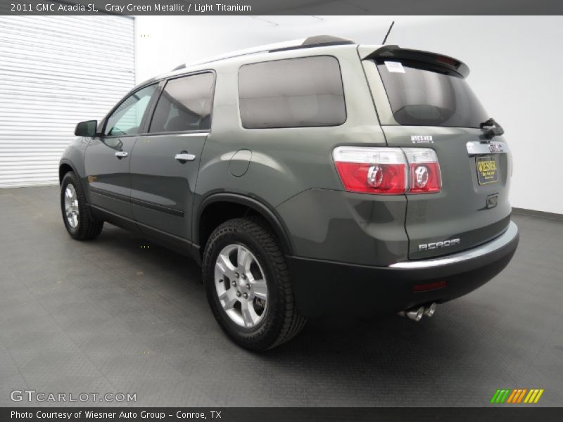 Gray Green Metallic / Light Titanium 2011 GMC Acadia SL