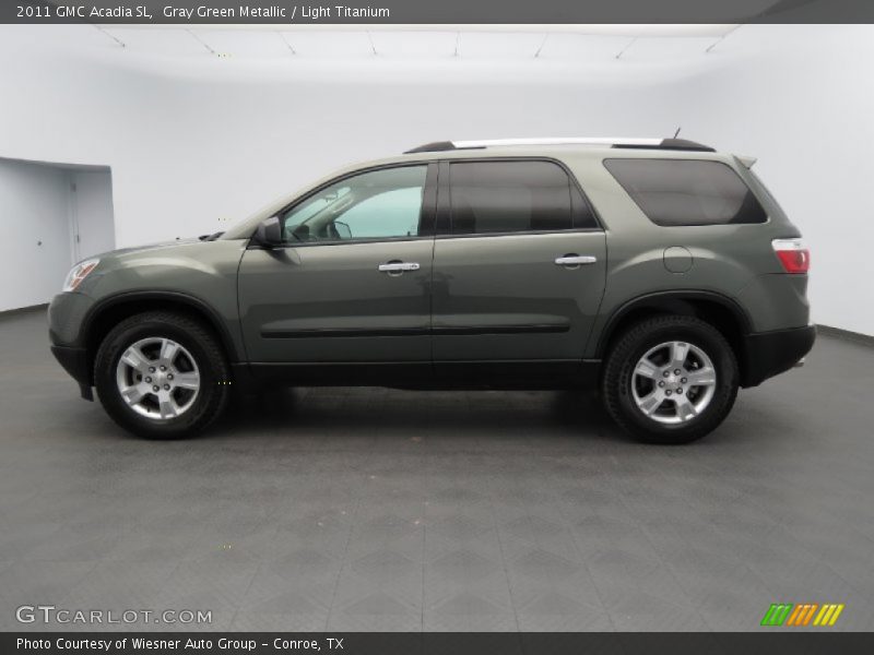 Gray Green Metallic / Light Titanium 2011 GMC Acadia SL
