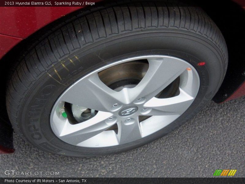 Sparkling Ruby / Beige 2013 Hyundai Elantra GLS