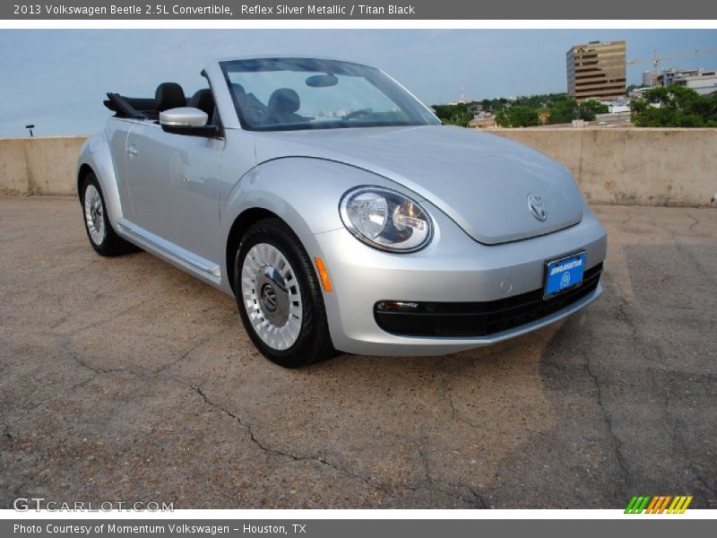 Reflex Silver Metallic / Titan Black 2013 Volkswagen Beetle 2.5L Convertible