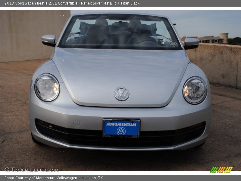 Reflex Silver Metallic / Titan Black 2013 Volkswagen Beetle 2.5L Convertible
