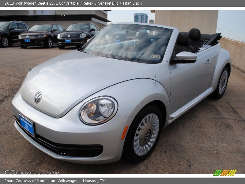 Reflex Silver Metallic / Titan Black 2013 Volkswagen Beetle 2.5L Convertible