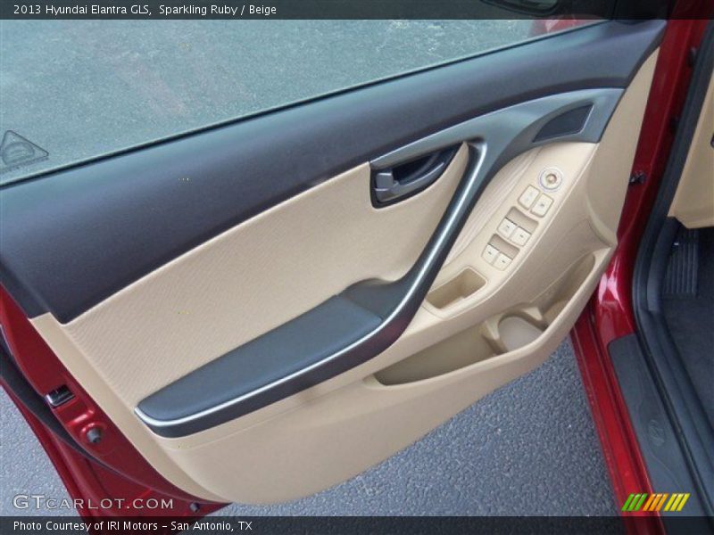 Sparkling Ruby / Beige 2013 Hyundai Elantra GLS