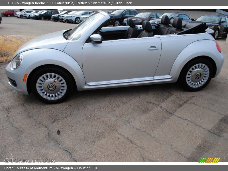 Reflex Silver Metallic / Titan Black 2013 Volkswagen Beetle 2.5L Convertible