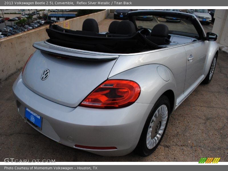 Reflex Silver Metallic / Titan Black 2013 Volkswagen Beetle 2.5L Convertible