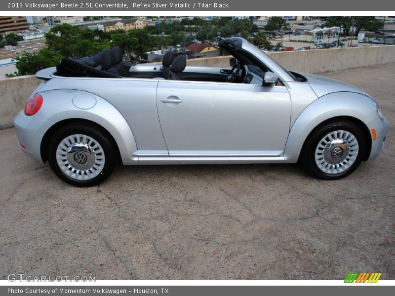 Reflex Silver Metallic / Titan Black 2013 Volkswagen Beetle 2.5L Convertible