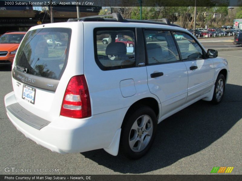 Aspen White / Gray 2003 Subaru Forester 2.5 XS