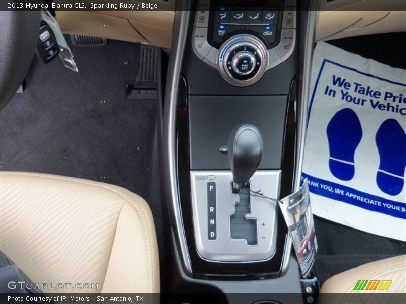 Sparkling Ruby / Beige 2013 Hyundai Elantra GLS