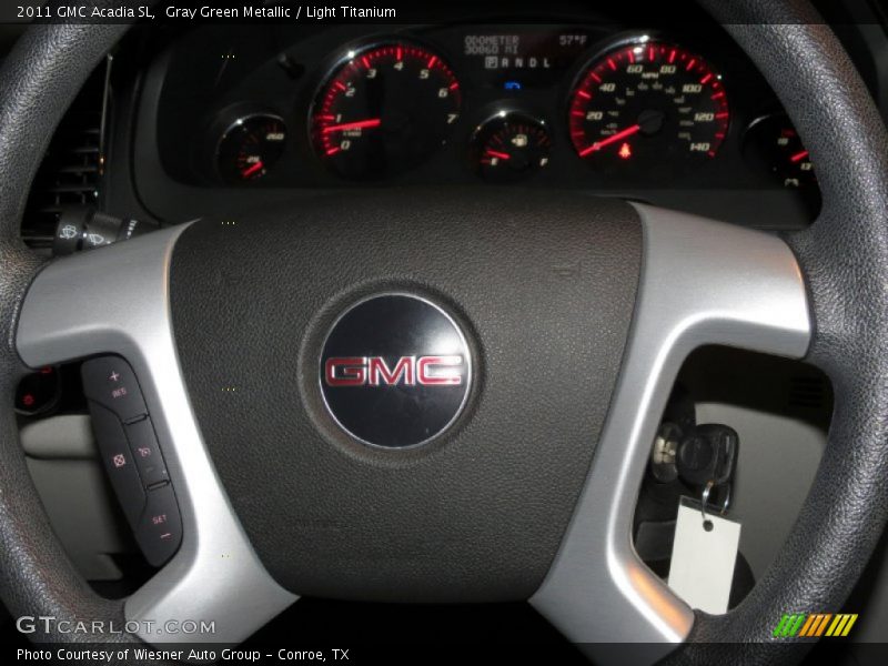 Gray Green Metallic / Light Titanium 2011 GMC Acadia SL