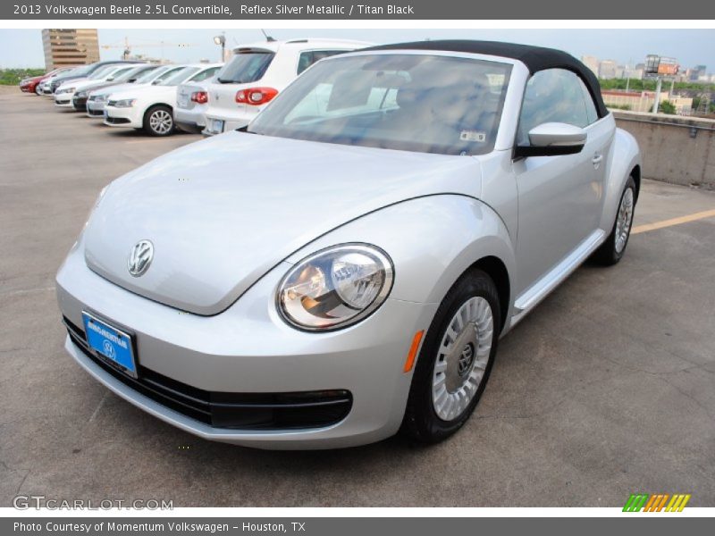 Reflex Silver Metallic / Titan Black 2013 Volkswagen Beetle 2.5L Convertible