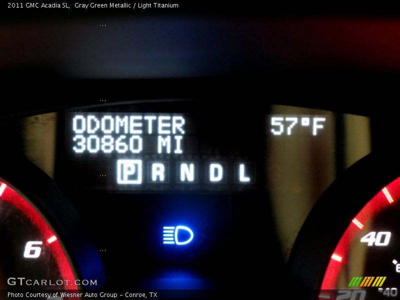 Gray Green Metallic / Light Titanium 2011 GMC Acadia SL