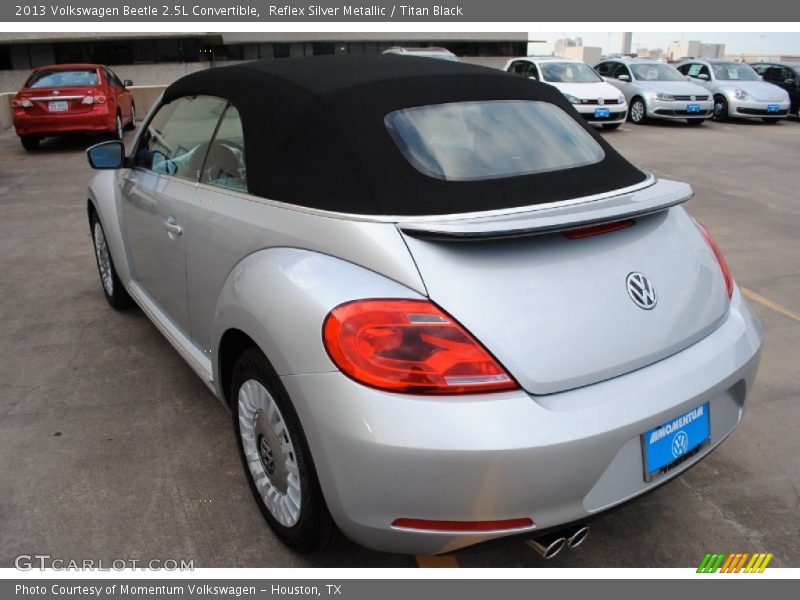 Reflex Silver Metallic / Titan Black 2013 Volkswagen Beetle 2.5L Convertible