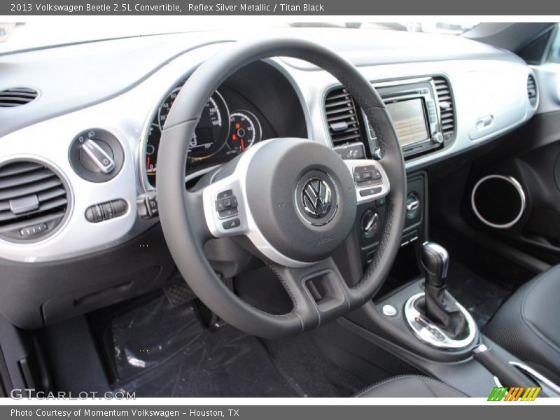 Reflex Silver Metallic / Titan Black 2013 Volkswagen Beetle 2.5L Convertible