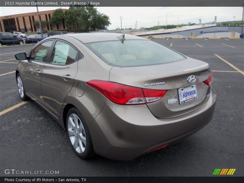 Desert Bronze / Beige 2013 Hyundai Elantra Limited