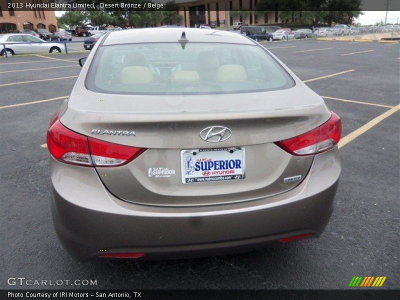 Desert Bronze / Beige 2013 Hyundai Elantra Limited