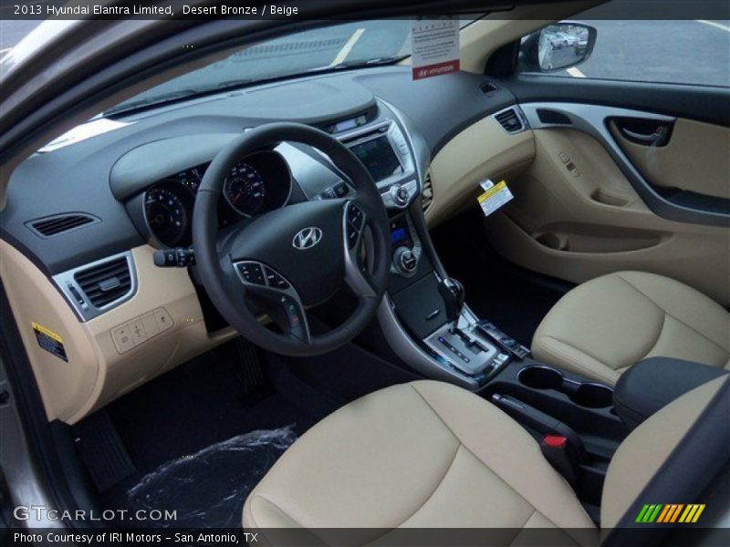 Desert Bronze / Beige 2013 Hyundai Elantra Limited