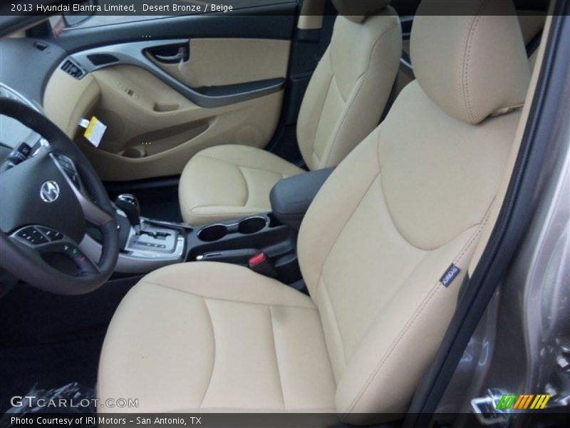 Desert Bronze / Beige 2013 Hyundai Elantra Limited