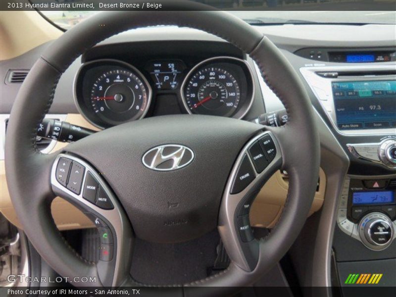 Desert Bronze / Beige 2013 Hyundai Elantra Limited
